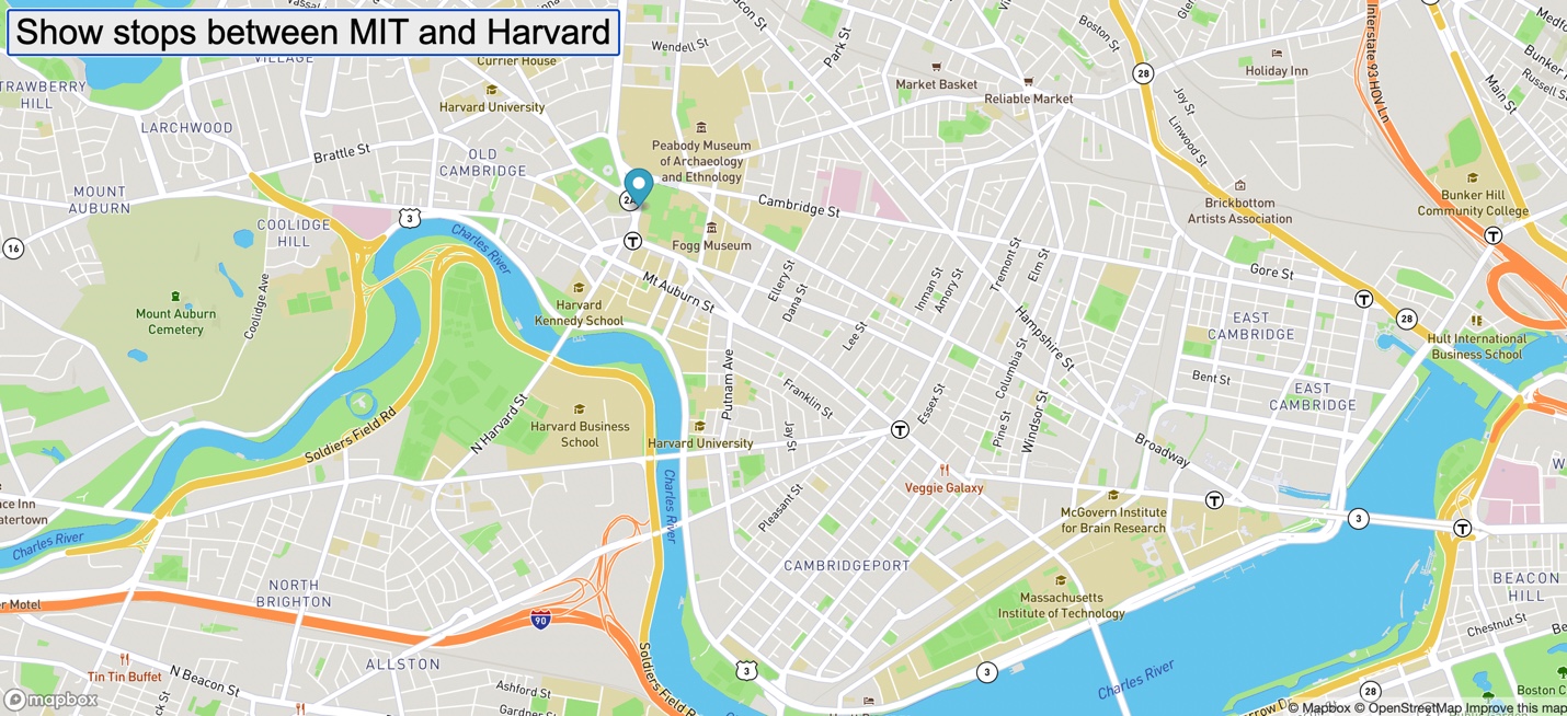 MIT bus map